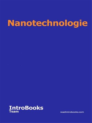 cover image of Nanotechnologie